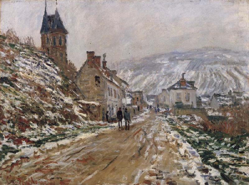 Claude Monet The Road in Vetheuil in Winter china oil painting image